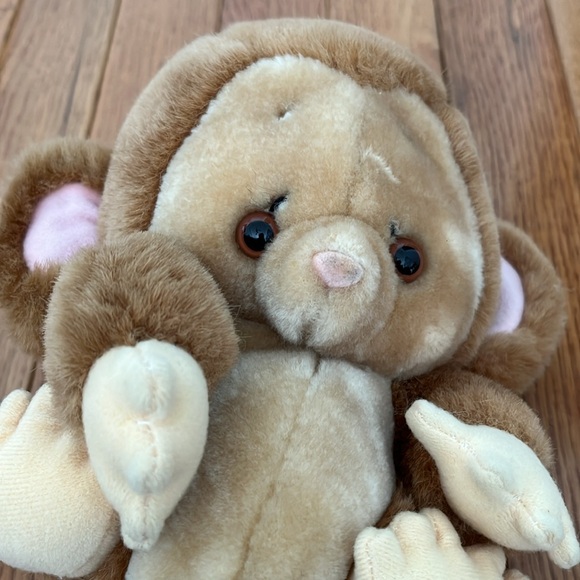 Vintage Light Brown Monkey Plush Toy - Picture 5 of 10